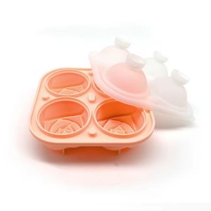1pc Rose Ice Tray Food Grade Silicone Frozen Ice Cube Mold Homemade Large Ice Ball Maker Whiskey Ice Box