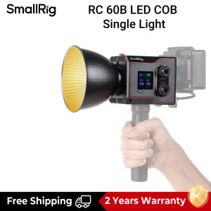 SmallRig Studio Light RC 60B 60W COB Light LED Video Light Studio Equipment with Built-in 3400mAh Battery and 9 Light Effects Continuous Output Light for Move Photography 4376 / 4518