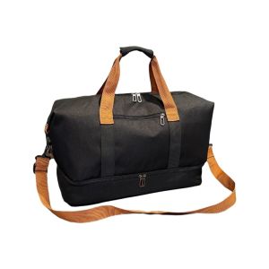 DVFDA Waterproof Short-haul Travel Bag Large Capacity Multifunctional Dry-Wet Separation Sports Fitness Bag Simple Crossbody Pull-rod Boarding Bag Streetwear