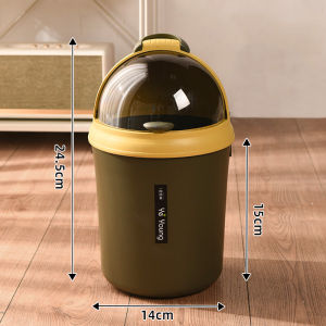 ถังขยะขนาดใหญ่พร้อมฝาปิดห้องน้ําในครัวเรือนห้องนอนห้องนั่งเล่นตะกร้ากระดาษน่ารักสร้างสรรค์เขย่าฝาถังขยะ