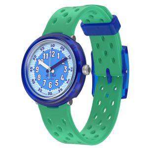 Flik Flak Fizz In Waves (FCNP006) Green Silicone Kids Watch
