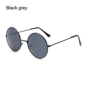 OURTOUR Women Men Disco Hippie Circle Glasses Eyewear Metal Sunglasses Round Sunglasses
