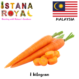 FRESH & CRUNCHY CARROTS IMPORTED FROM MALAYSIA - 1 KG - ISTANA ROYAL FRUITS