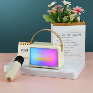 ใหม่ H2 ลำโพงร้องคาราโอเกะ ลำโพงบลูทูธ แบบพกพา ลำโพงบลูทูธไร้สายขนาดจิ๋วแต่แจ๋ว สนับสนุน TF ธ AUX  ลำโพงที่มีไมโครโฟน