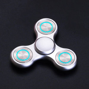 New Luminous Metal Fidget Spinner Aluminum alloy Triangle Hand Spinner Rotating Decompression Toys for EDC Desk Fidget Toy