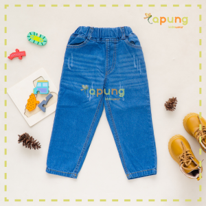(capung kidswear) Celana Panjang Jeans Anak Ripped Wisker 1-6 tahun