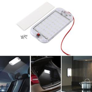 48LED 12V-85V LED Car Vehicle Interior Dome Roof Ceiling Reading Light Lamp Interior Car Roof Light with On/Off Switch