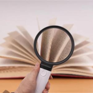 พกพาง่ายแว่นขยายพลังงานสูงมีมัลติฟังก์ชั่น4ไฟ LED สำหรับนักอัญมณีอาวุโสและช่างเทคนิคอิเล็กทรอนิกส์