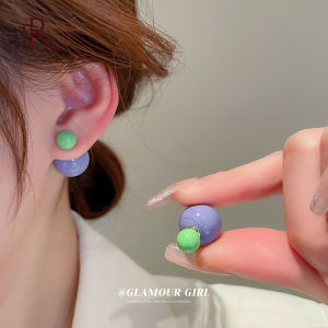 Frascati Hàn Quốc dễ thương hai mặt Bóng đồ chơi cho thú cưng Bông tai trang sức hình học Bông tai sáng tạo đa năng cho trang sức đơn giản nhỏ cho nữ