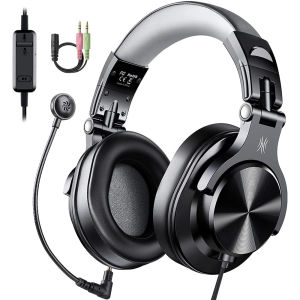 Oneodio Wired Gaming Headset Gamer USB + 3.5mm Over-Ear Gaming Headphones With Detachable Microphone For PC Computer PS4 Xbox RUD