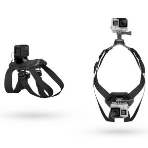 Hound Dog / Cat Fetch Harness Adjustable Chest Strap Mount for GoPro Hero Insta360 DJI Osmo Action