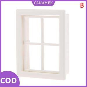 CANAMEK✨ Nhà nhỏ biệt thự cửa nhựa và cửa sổ mô hình nhà và trang trí
