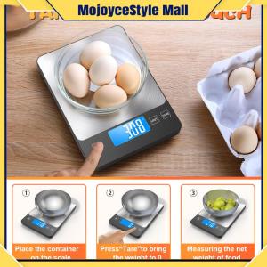 【MOJOYCE】 เครื่องชั่งอาหารดิจิตอลความแม่นยำ 10kg/1g สำหรับชั่งอาหารและเบเกอรี่ในครัวเรือน