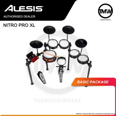 Alesis Nitro Pro XL 10 Pieces for Beginner to Advanced Players with Bluetooth & Mesh Heads [PREORDER]