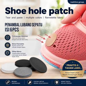 Insole Penambal Lubang Sepatu isi 6 pcs ukuran tambalan