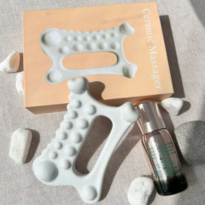 [HOT]scraping Ceramic gua sha board facial massage beauty board meridian brush muscle-relieving stick gua sha massager