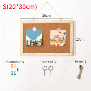 Cork Boards for Walls with Wooden Frame Double Sided Office Board for Wall Organizer Bulletins Board Decorative Hanging Pin Board for School Home & Office Memo Board