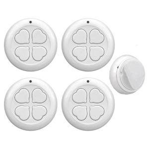 Multiple Device Remote Manager 433MHz Round Shape Adhesive Backing For Home Lighting Control Radio Technology