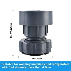 1Pc Washing Machine Support Rack Rubber Pad Anti-slip Shock-proof Heightening Foot Pad Base 洗衣机支撑脚垫