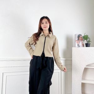 MODIS - Jiyeon ZIP Up HORNET / PAKAIAN WANITA / ATASAN WANITA / CARDIGAN