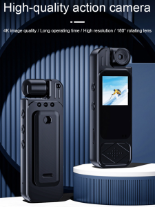 Portable Recorder With Screen Mini Sports Camera Video Recording Pocket Camera Back Clip Body Camera