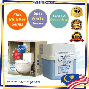 BioIon Toilet Flush / Bio Ion Deodorizes Toilet Bowl Flush Water Refresh Perfume / Bio Ion Pewangi Mangkuk Tandas / Toilet Deodorier / Toilet Flush Kill Germs and Bacteria Worthy up to 650 times flush