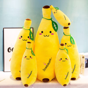 25/120CM Cute Creativity Cartoon Simulation Banana Plush Toy Stuff Toys Big Size Soft Hotdog Pillow Stuffed Toys For Girls Birthday Present