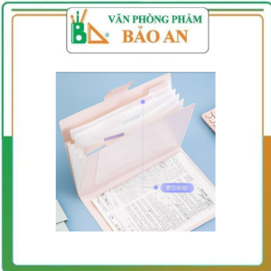 Túi đựng tài liệu học sinh Deli khổ A4 - màu Hồng / Xanh lá / Xanh dương - 1 chiếc - 72671