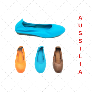 AUSSILIA Bonita Leather Ballerina Comfy Shoe & Lightweight