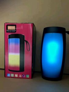 speaker bluetooth wireless besar lampu led disco bisa buat musik radio fm microsd usb baterai charger konek handphone