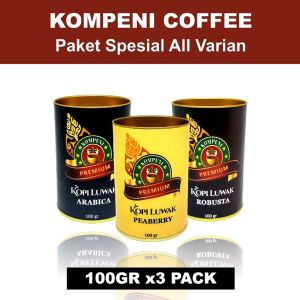 Paket Kopi Luwak All Varian 300gr - Kompeni Coffee