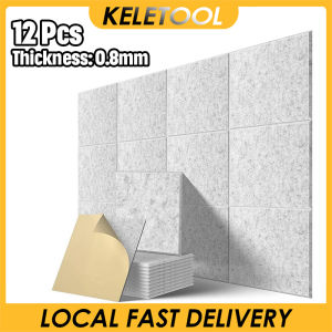 12PCS Acoustic Panels Sound Padding Foam Absorbing Panel Self-Adhesive Wall Acoustic Insulation Absorcion