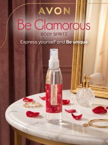 Avon Be Glamorous Body Spritz 100mL Women Fragrance Perfume Mist Spray Floral Scent Long Lasting