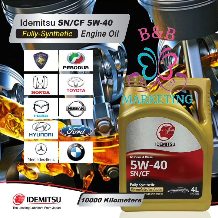 Idemitsu 5W-40 SN/CF Fully Synthetic 4L 𝟭𝟬𝟬% 𝗦𝘂𝗽𝗲𝗿 𝗥𝗮𝗰𝗶𝗻𝗴 𝗤𝘂𝗮𝗹𝗶𝘁𝘆 ...
