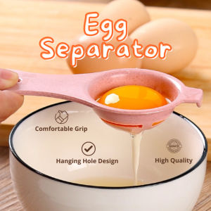 White Yolk Egg Separator / Kitchen Egg Yolk White Separator Gadgets Tools / Pemisah Telur Putih 蛋清分离器 鸡蛋 Egg Separator Egg White Yolk Sifting Holder Egg Divider Kitchen Accessory Alat Pemisah Telur Kuning