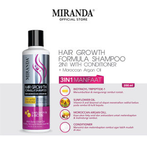 Miranda Hair Growth Formula Shampo With Moroccan Argan Oil 200ml