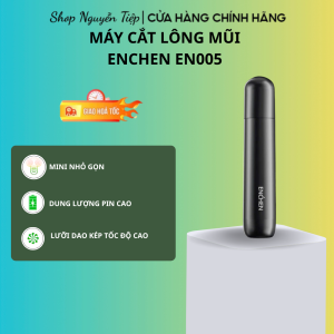 Máy tỉa lông mũi Enchen EN005 tốc độ cao 7000 vòng nhỏ gọn dùng pin AA an toàn sử dụng - BH 3 tháng
