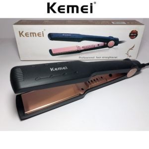 APC KEMEI KM-531 Ceramic Electric Straighterner Flat Iron KM-470 Thermal Fast Warm up Performance Tourmaline Ceramic Heating Plate Temperature Control Hair Styling Tool For Women Sslon or Household Use Pang Staight ng Buhok