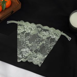 LUO AIDING For Girls Adjustable Lace Flower Anti-Glare Lining Transparent Chest Piece Cover Women Tube Tops Strapless Bra Wrap Korean Insert Wrap