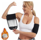1 Pair Sauna Sweat Arm Trimmer Bands arm Sweat Bands for Women Weight Loss Arm Shaper Wraps