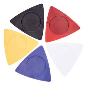 10Pcs 3 In 1 Guitar Picks Plectrum Kit Black/White/Red/Yellow/Blue Guitar Paddles Plastic Guitar Picks For Guitar Bass