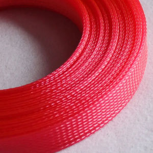1M PET Expandable Cable Sleeve 2mm-40mm Tight Braided High Density Hardness Insulate Line Protect Wire Wrap Gland Sheath UV Pink