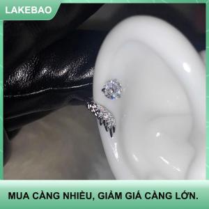 【LAKEBAO】 2pcs linh hoạt tinh tế sáng bóng Cánh tai xương móng tay cho phụ nữ thời trang cá nhân Bông tai Trang sức phụ kiện Quà Tặng