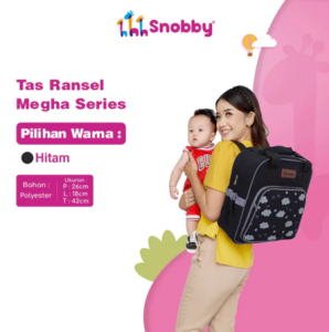 Snobby Tas Bayi Ransel Flechi Saku Print - SBT7094