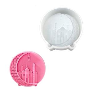 Moon Castles Pattern Silicone Mold Fondant Chocolate Mold Scented Mold Table Ornament Epoxy Resin Mold Nonstick