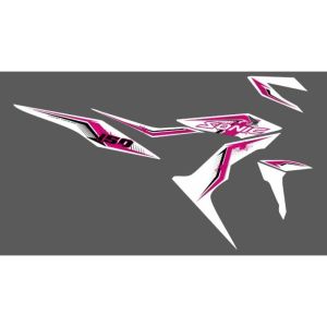 Striping UV Transparan Sonic 150 R Lis Desain Racing Simple Varian Warna - SSNC-UV - GSI