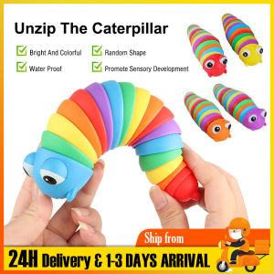 Decompress Caterpillar Toys Rainbow Twisting Caterpillar Educational Fun Boy Girl Toys Mainan Budak Perempuan Lelaki