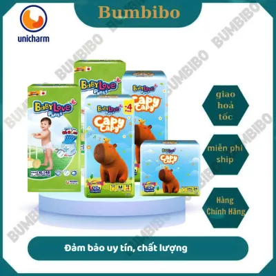 [2 GÓI TẶNG KHĂN ƯỚT] Tã quần BabyLove Capy / BabyLove - Bỉm quần thiết kế chữ T chống tràn khô thoáng đủ size cho bé từ 6kg đến 35kg