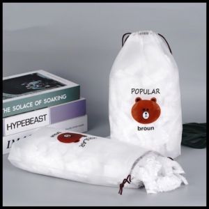 [FREESHIP ] MÀNG BỌC Thực Phẩm Đa Năng Co Giãn Thông Minh Có Chun Set 100 Cái Nhanh Tiện (Tặng Kèm Túi Gấu Dễ Thương)