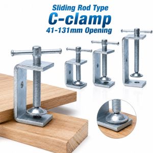 NOBLELUX Mạ kẽm Kẹp chữ C Có thể điều chỉnh Loại thanh trượt Kẹp vuông Chất lượng cao Khe hở 41-131mm Kẹp giữ cố định Phụ kiện phần cứng